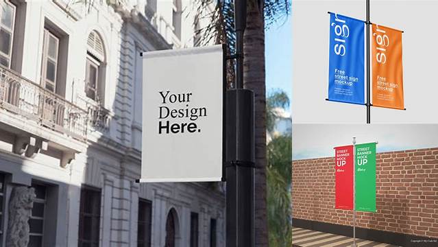 6737+ Street Banner Mockup Digital Download