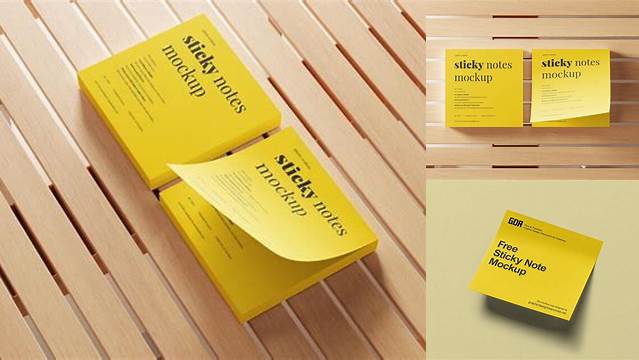 6740+ Sticky Note Mockup Free Mockup File Free Download