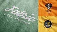 6747+ Logo Mockup Fabric Free PSD