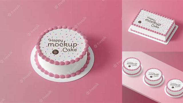 6752+ Cake Mockup Free High Resolution