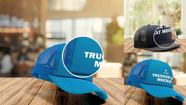 6753+ Trucker Hat Mockup Psd Include TIFF