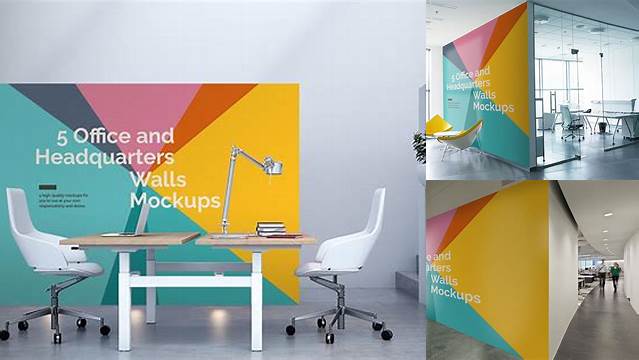 6754+ Office Wall Mockup Free Editable PSD