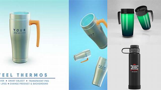 6756+ Thermos Mockup Easy Editable