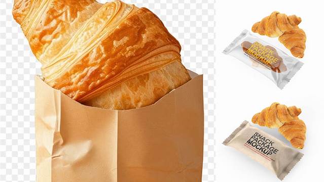 6768+ Croissant Packaging Mockup Smart PNG Image