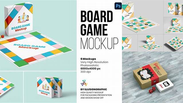 6776+ Board Game Box Mockup Free Creative Digital PSD Download