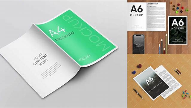 678+ A6 Booklet Mockup Premium Free Graphic Resource