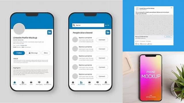 679+ Linkedin Phone Mockup Digital Download