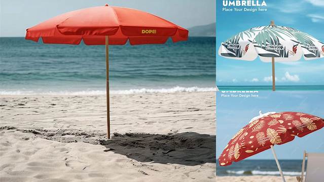 6794+ Beach Umbrella Mockup Smart PNG Image