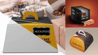 6794+ Cake Box Mockup Free Download High-Quality PSD