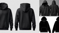 680+ Template Hoodie Hitam Easy Editable