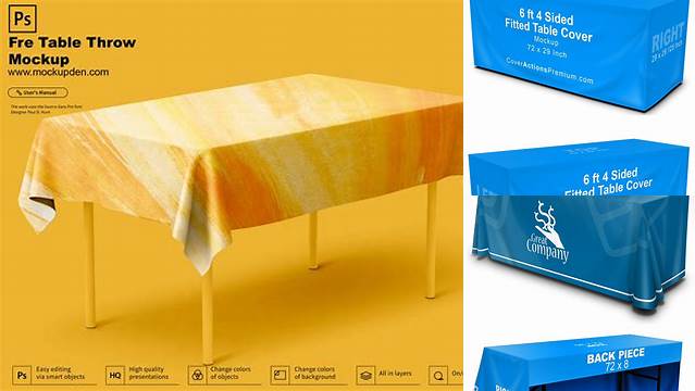 6832+ Table Cover Mockup Psd Free PSD Free Download