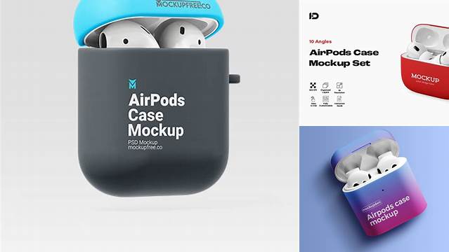 6833+ Airpods Case Mockup Free PSD File Download