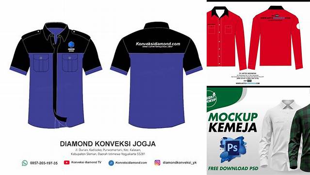 6834+ Mockup Kemeja Cdr PSD Free Download