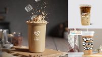 6835+ Iced Coffee Cup Mockup Smart Layer PSD