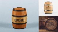 684+ Barrel Mockup High Resolution