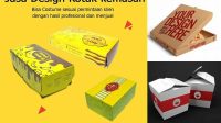 6841+ Desain Kardus Makanan Stylish Free PSD