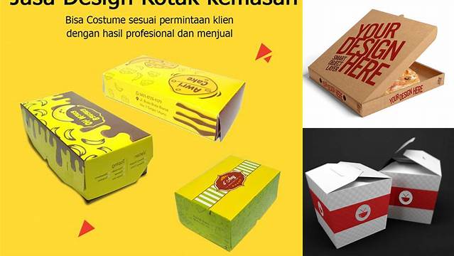 6841+ Desain Kardus Makanan Stylish Free PSD