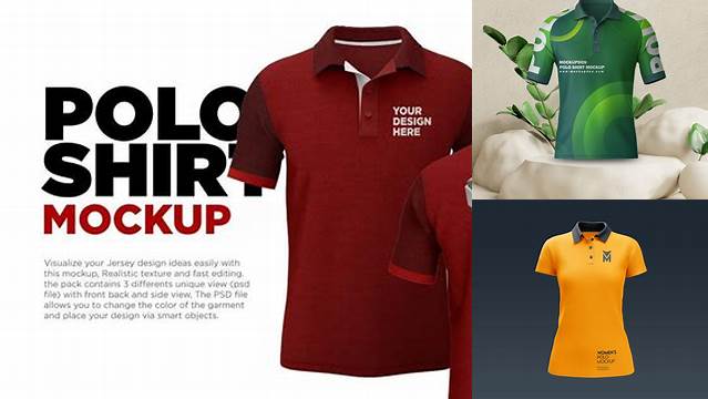 6844+ Long Polo Shirt Mockup Exclusive Digital PSD Resource