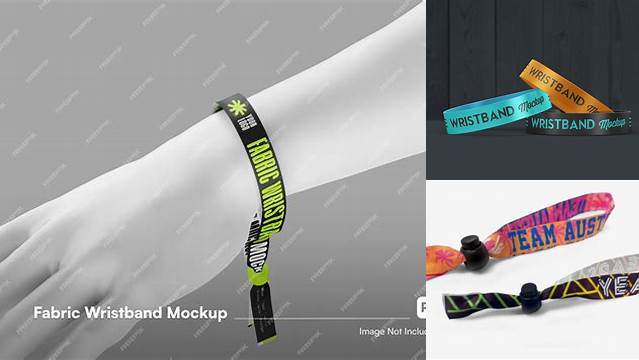 6847+ Fabric Wristband Mockup Elegant and Stylish Free PSD