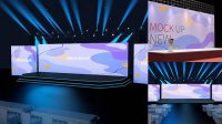 6848+ Event Stage Mockup Free Include TIFF