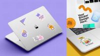 6850+ Laptop Sticker Mockup Free Creative Photoshop Resources