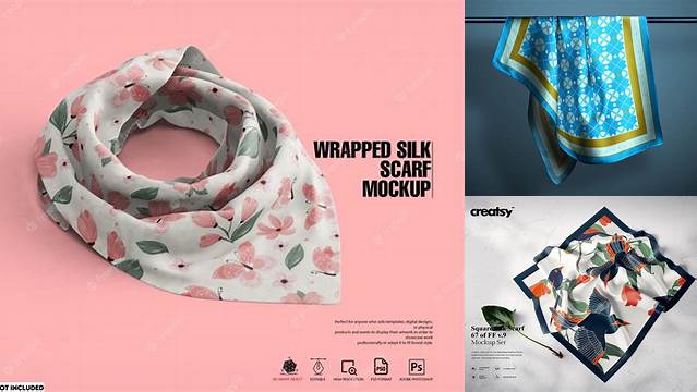 6853+ Silk Scarf Mockup Free Download Best for Showcase