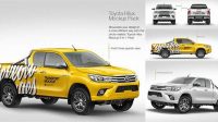 6860+ Toyota Hilux Mockup Include TIFF