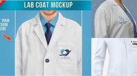 6864+ Lab Coat Mockup Free PSD Download