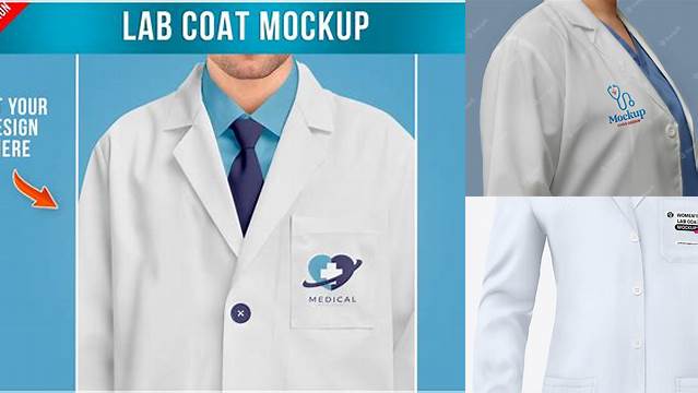 6864+ Lab Coat Mockup Free PSD Download