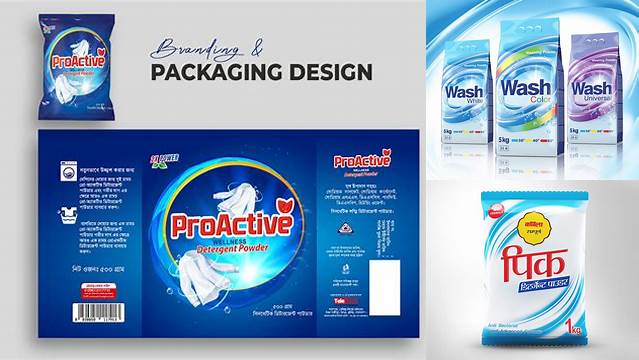 6867+ Detergent Powder Packaging Design Psd Best for Showcase