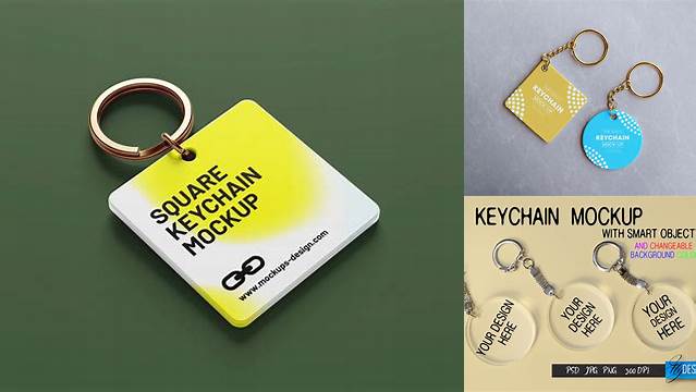 6878+ Acrylic Keychain Mockup Free Free Mockup PSD