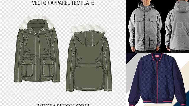 6893+ Mockup Jaket Parka Elegant and Stylish Free PSD