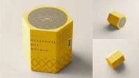 6895+ Hexagon Packaging Mockup Easy Editable