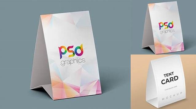 6898+ Tent Card Mockup Fully Editable PSD Template