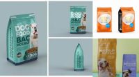 6904+ Pet Food Bag Mockup Free Hight Resolution