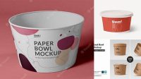 6908+ Paper Bowl Mockup Free Download Professional PSD Mockup