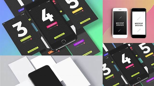 691+ Mobile Screen Mockup Include TIFF