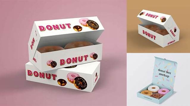 6916+ Donut Box Mockup Free For Free Download