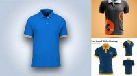 6917+ Polo Shirt Mockup Layered PSD File