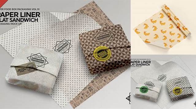 6917+ Sandwich Wrapping Paper Mockup Free Easy Editable