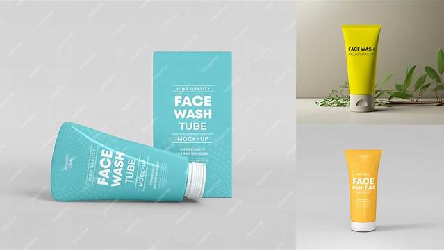 6925+ Face Wash Mockup PSD Download