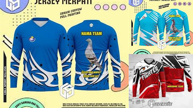 693+ Jersey Merpati Simple Fully Layered PSD Freebie