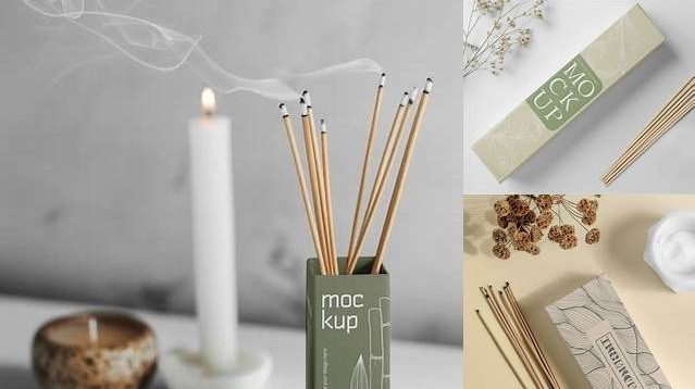 6935+ Incense Stick Mockup PSD Download