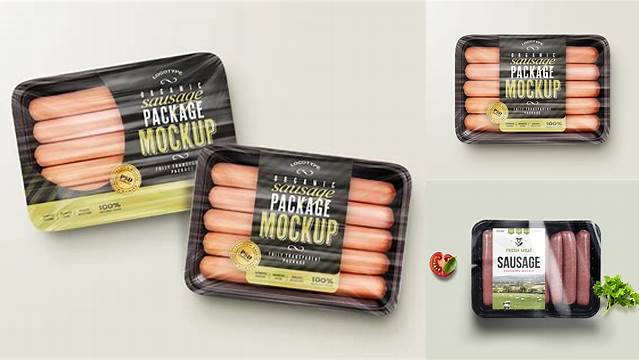 6945+ Sausage Packaging Mockup Free Download Hight Resolution