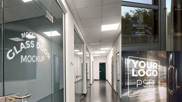 6946+ Glass Door Mockup Layered PSD File Free Download