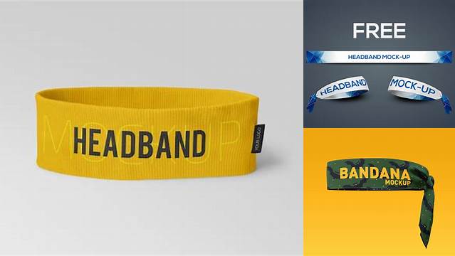 6954+ Headband Mockup Free Download Free PSD