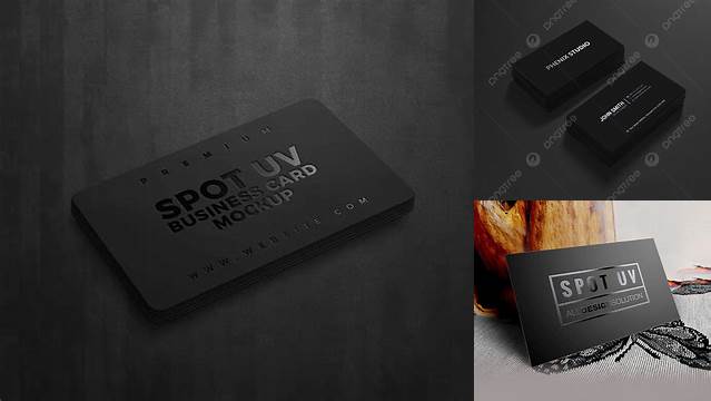 6954+ Spot Uv Card Mockup Smart PNG Image