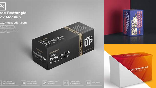 6959+ Rectangular Box Mockup Free Download PSD Free Download