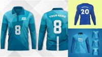 696+ Mockup Jersey Lengan Panjang Professional Design PSD