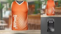 6961+ Sleeveless Jersey Mockup Best for Showcase